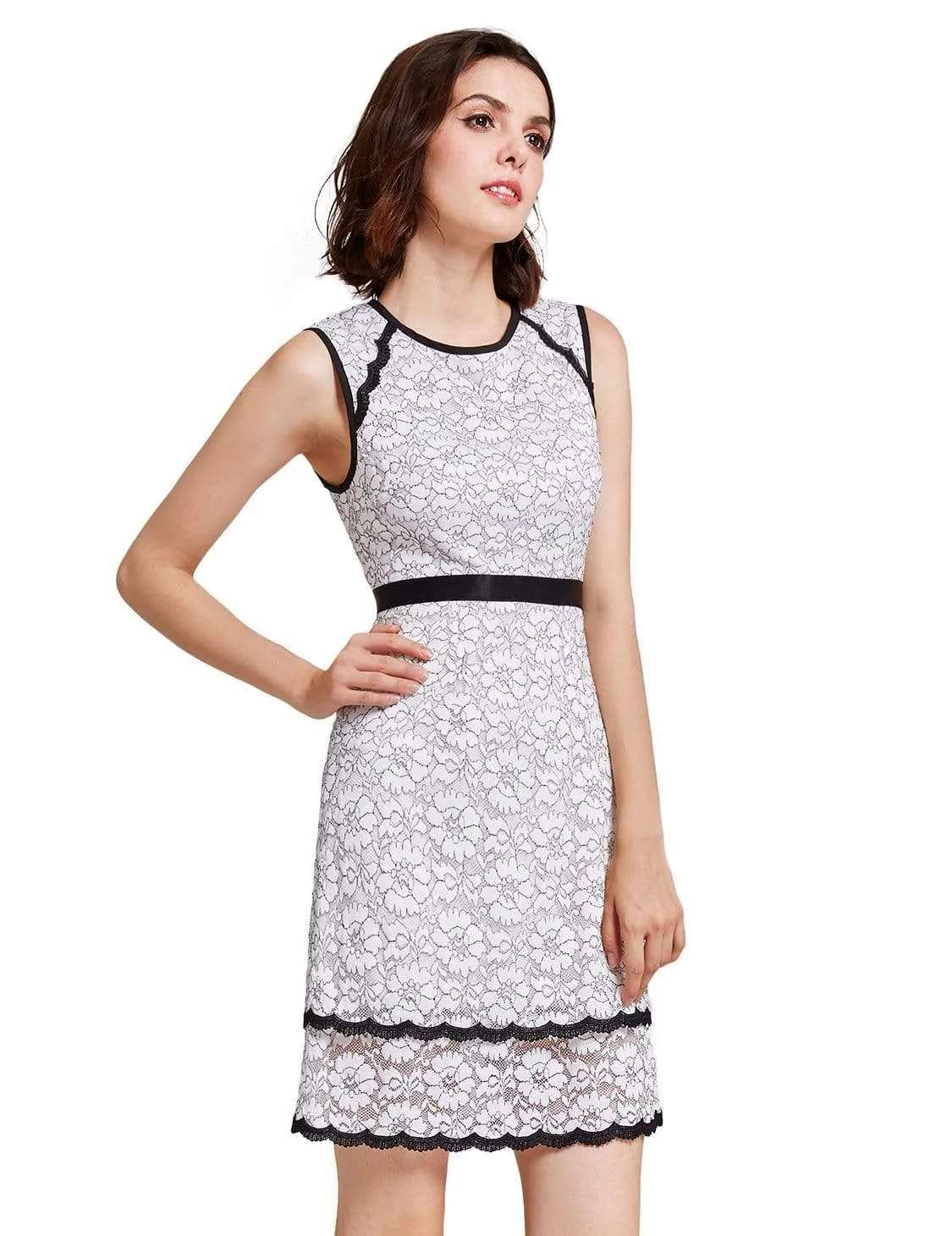 Alisa Pan Lace Wear to Work Dress