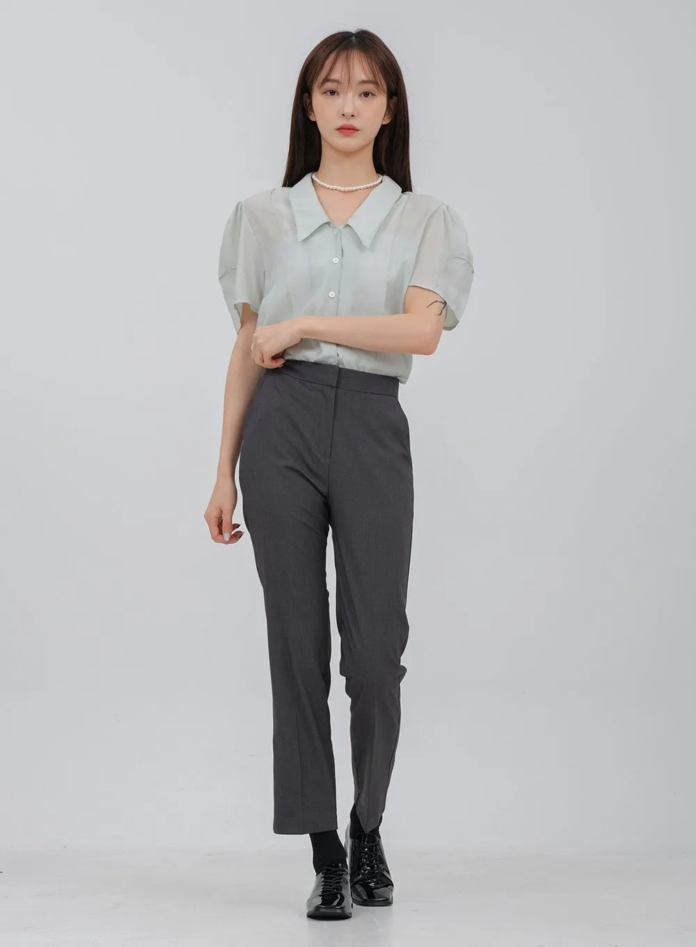 Basic Slim Fit Tailored Pants OA26