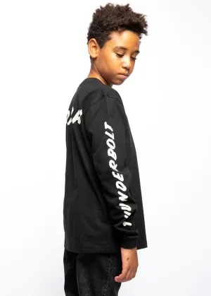 Black Slogan Long Sleeve T-Shirt