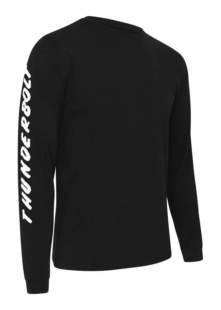 Black Slogan Long Sleeve T-Shirt