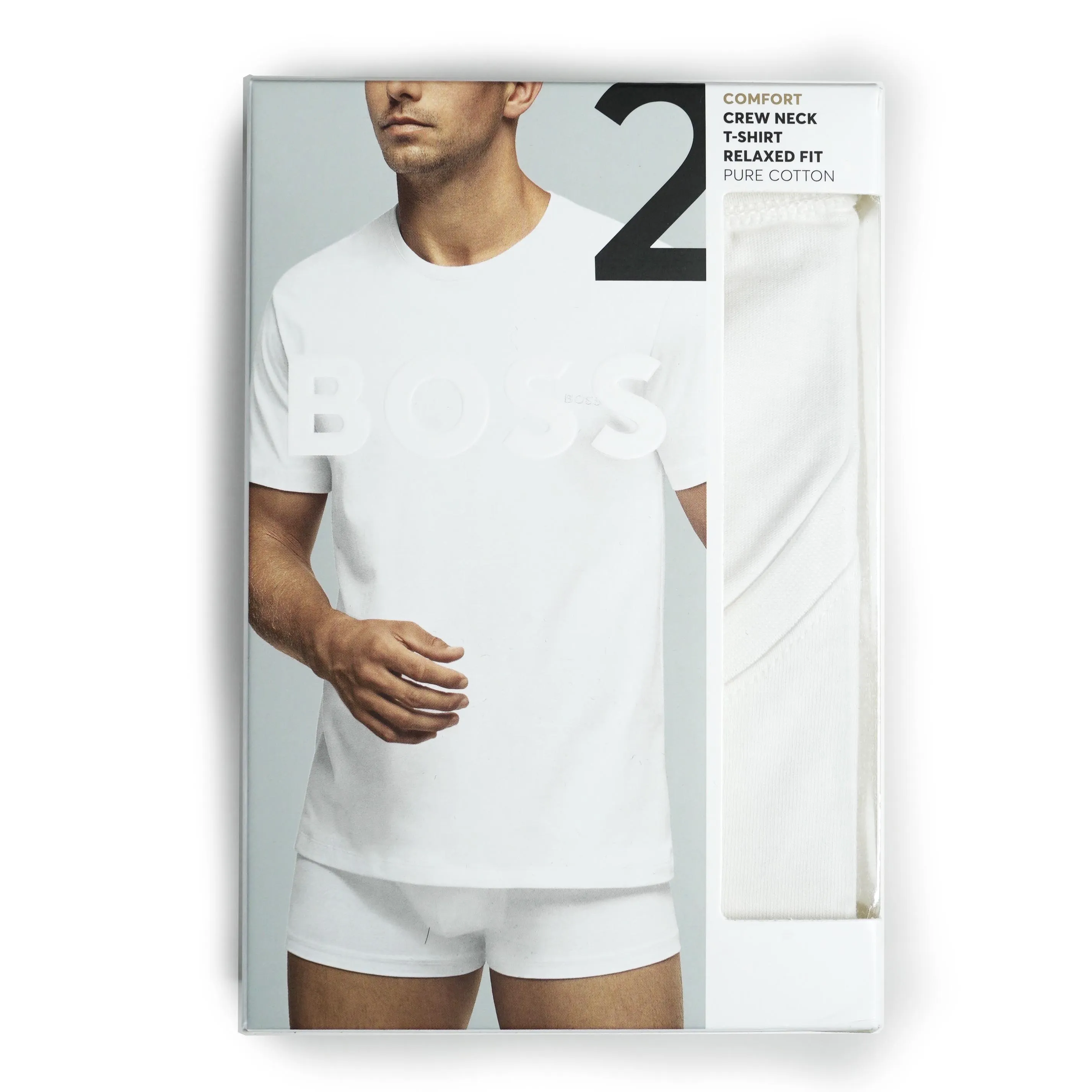 Boss 2-Pack Relaxed Fit T-Shirts - White