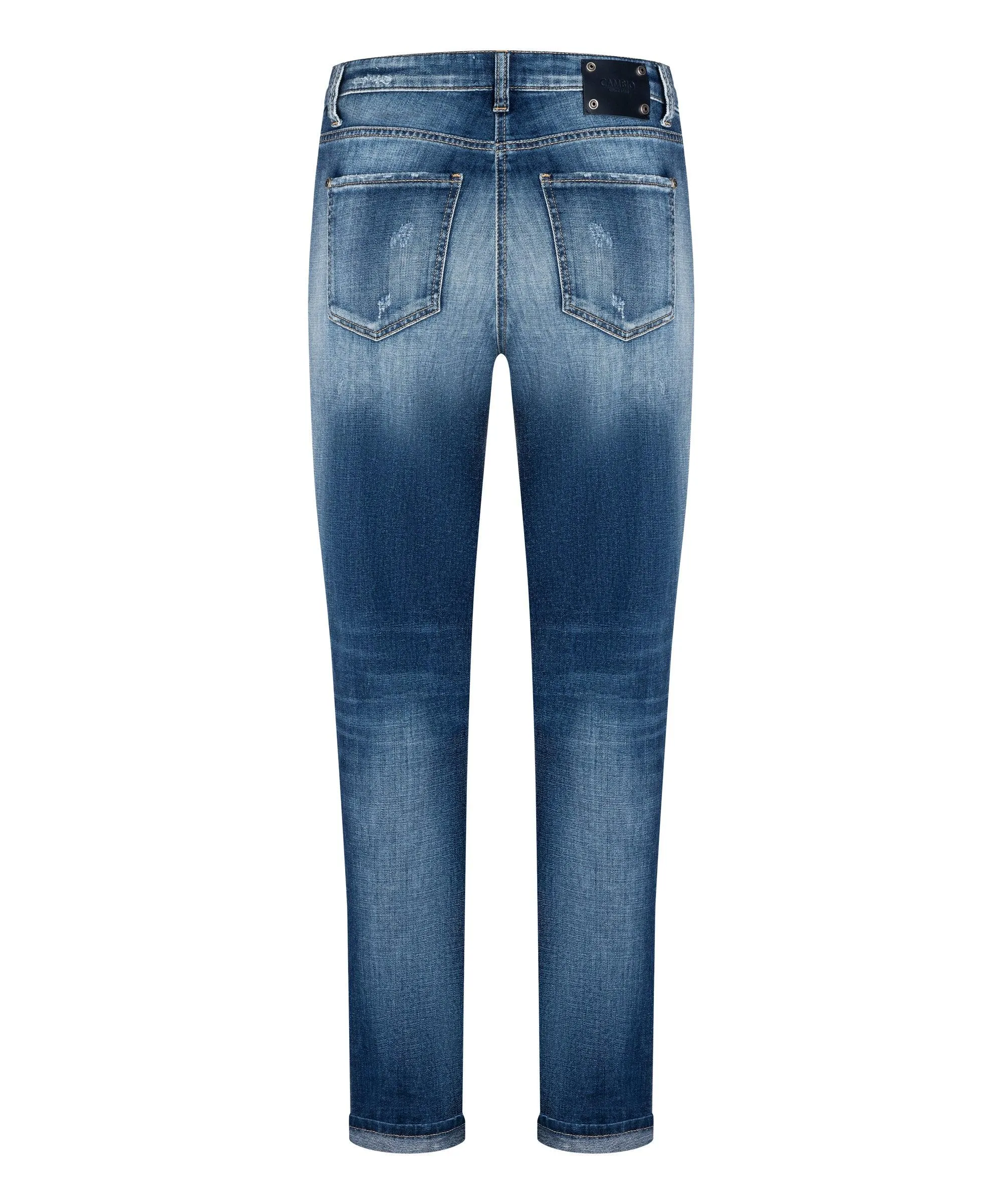 Cambio Kerry Distressed Straight Leg Jeans