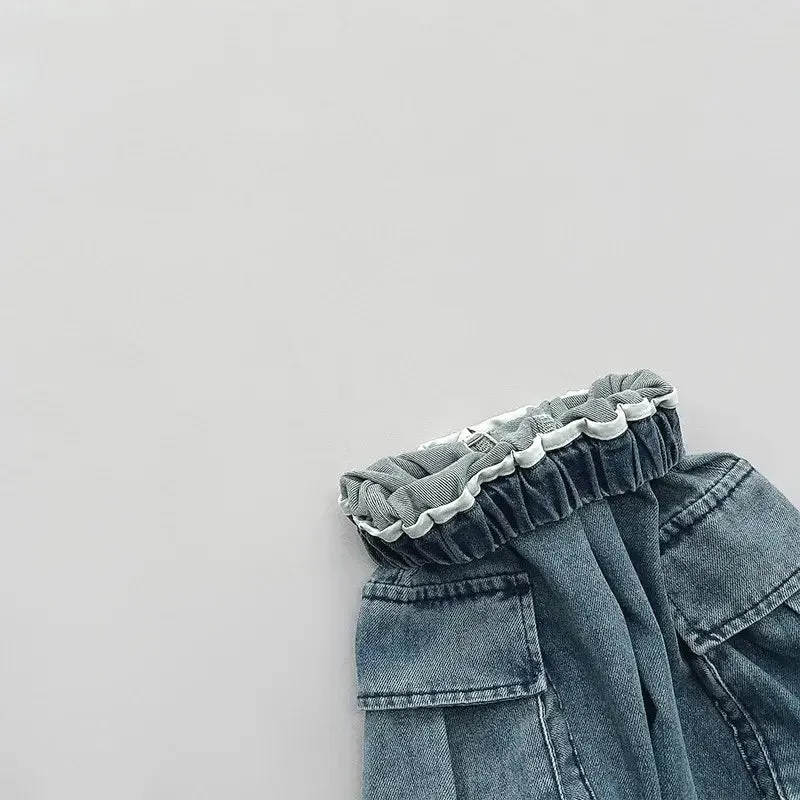 Children's Cargo Denim Pants