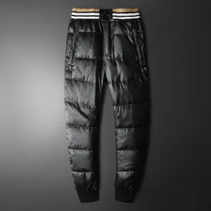 Contrast Waist Padding Jogger Pants