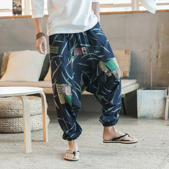 Cotton Loose Harajuku Youth Streetwear Fashion Men Harem Pants