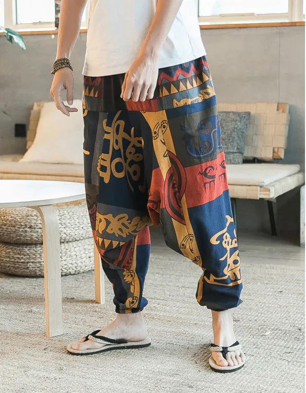 Cotton Loose Harajuku Youth Streetwear Fashion Men Harem Pants