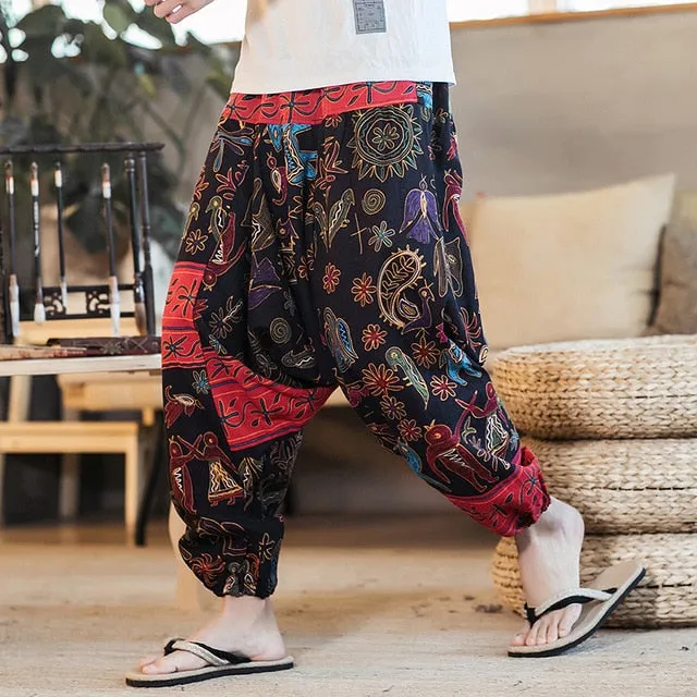 Cotton Loose Harajuku Youth Streetwear Fashion Men Harem Pants