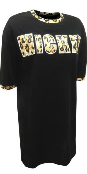 Disney's Mickey Mouse Leopard Logo Night Shirt