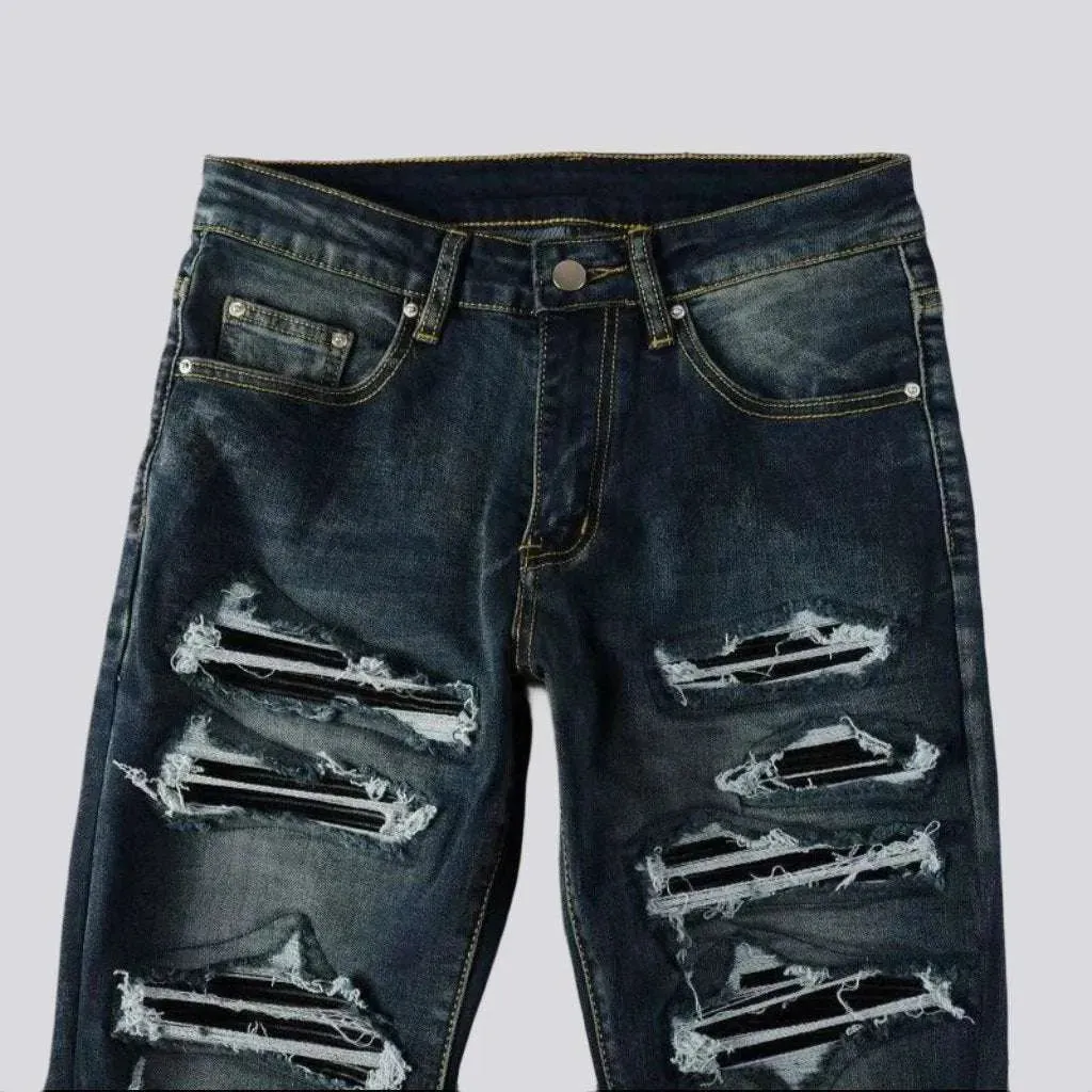 Distressed grunge jeans
 for men