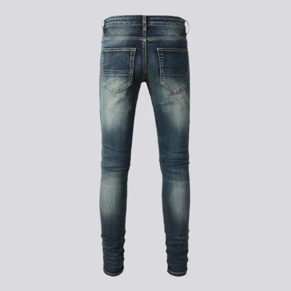 Distressed grunge jeans
 for men