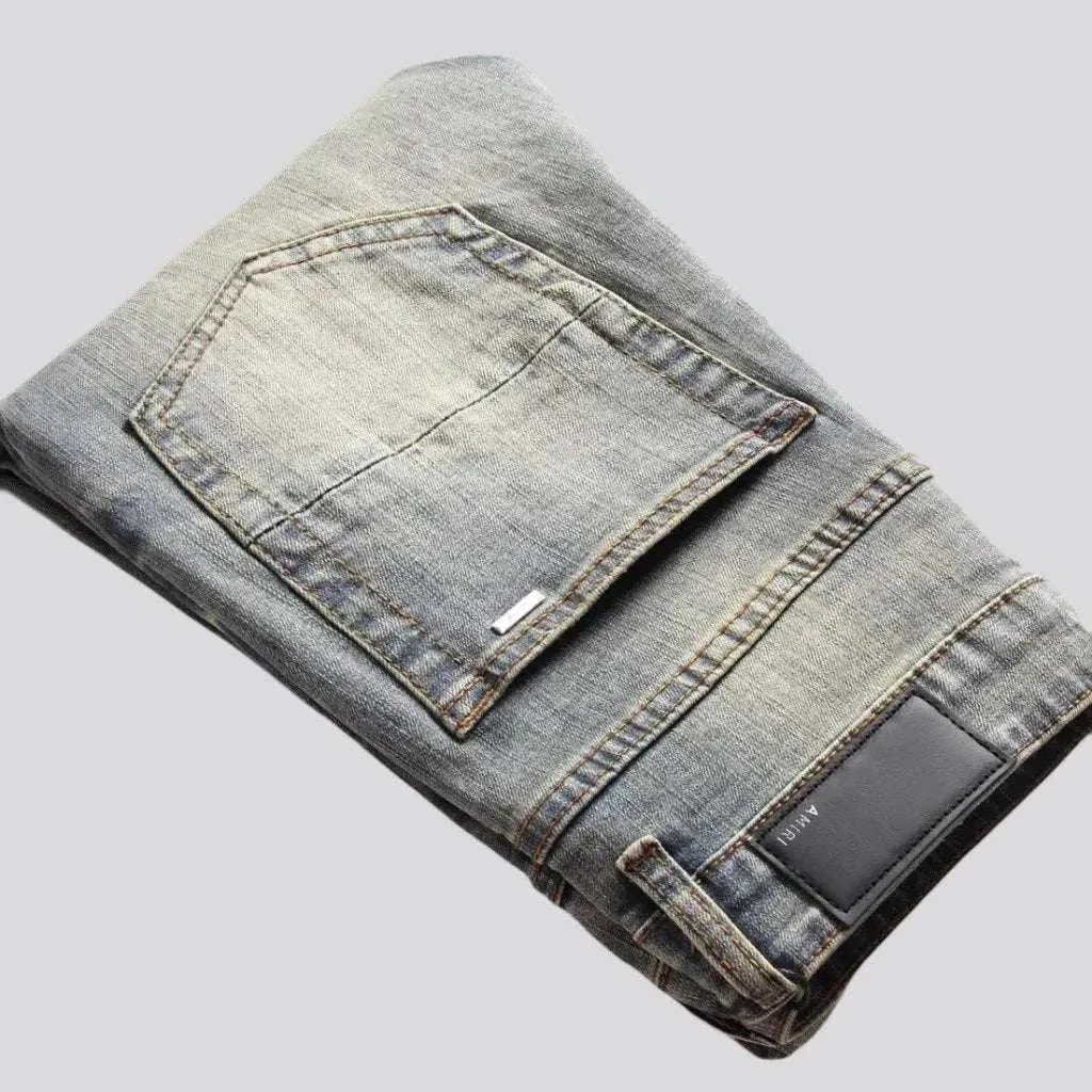 Distressed y2k jeans
 for men