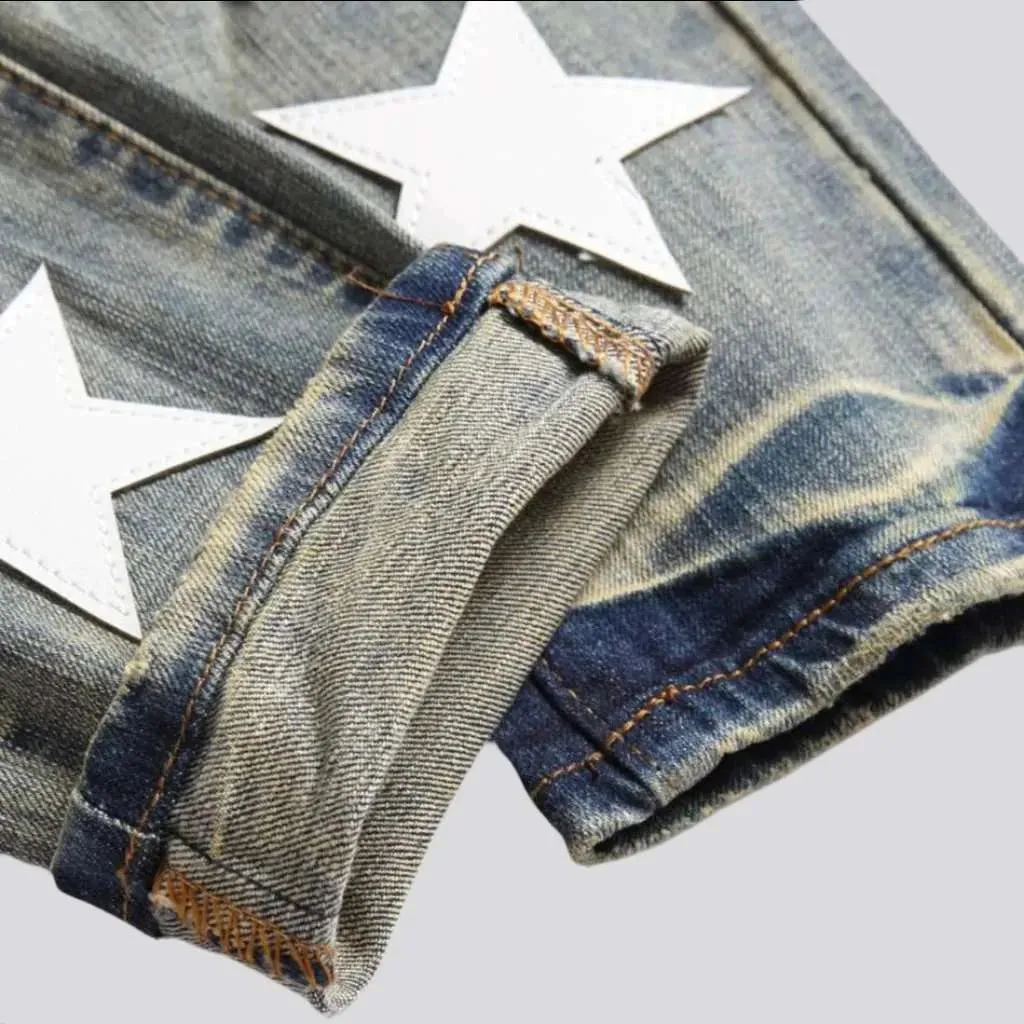 Distressed y2k jeans
 for men