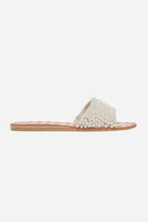 Dolce Vita Dalon Pearl Sandals in Vanilla Pearls