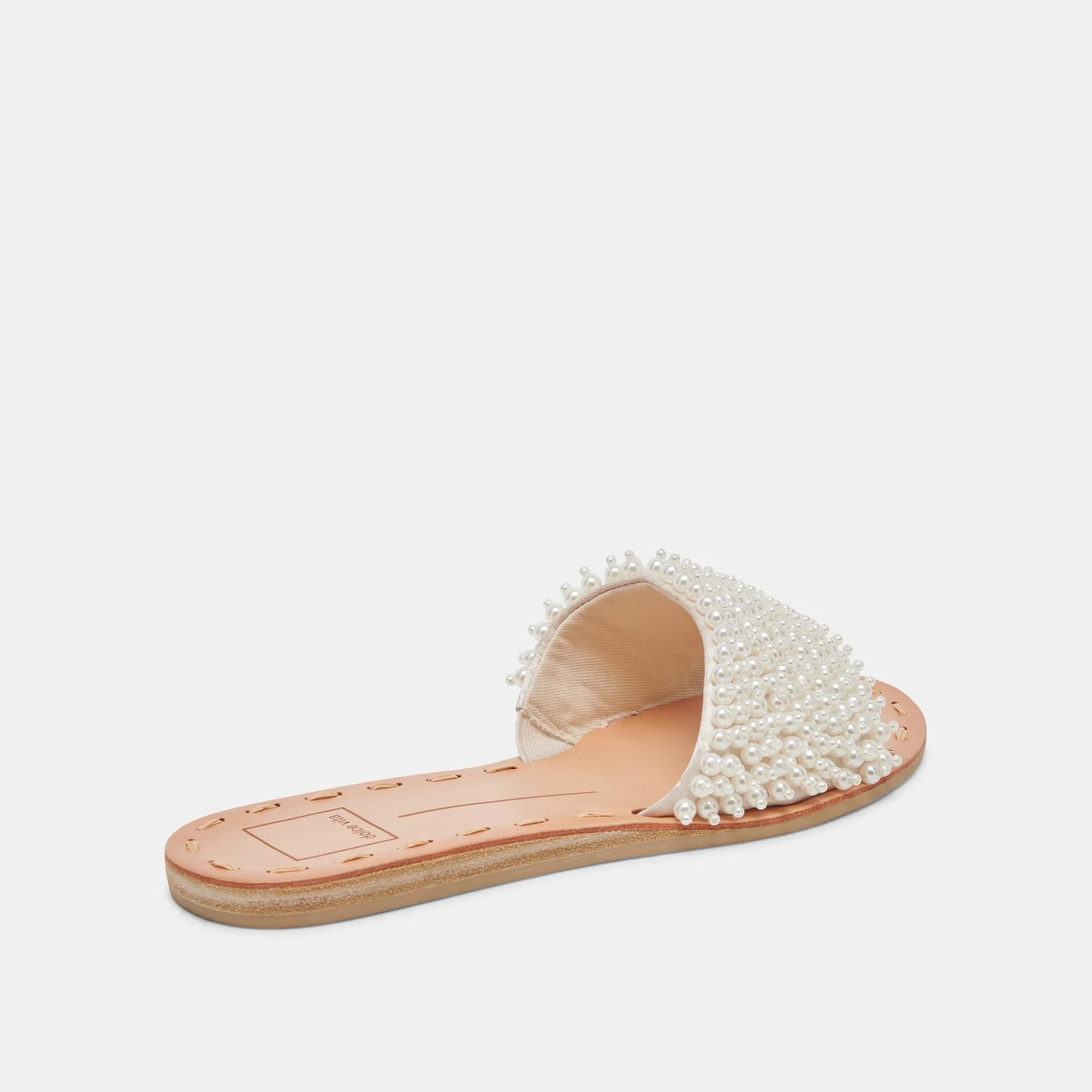 Dolce Vita Dalon Pearl Sandals in Vanilla Pearls