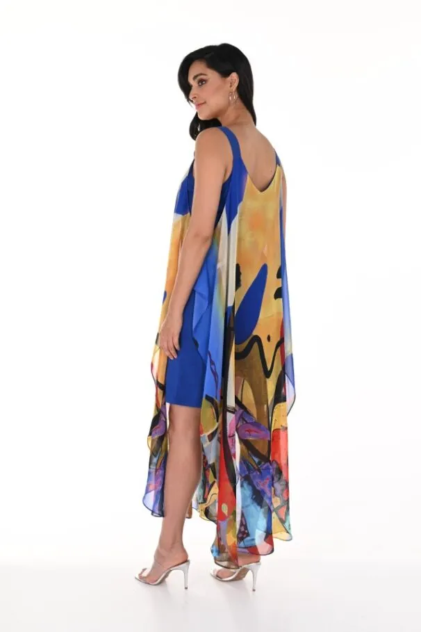 Flowy Abstract Print Dress