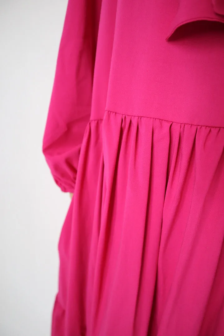 Flowy Dress Long Pink