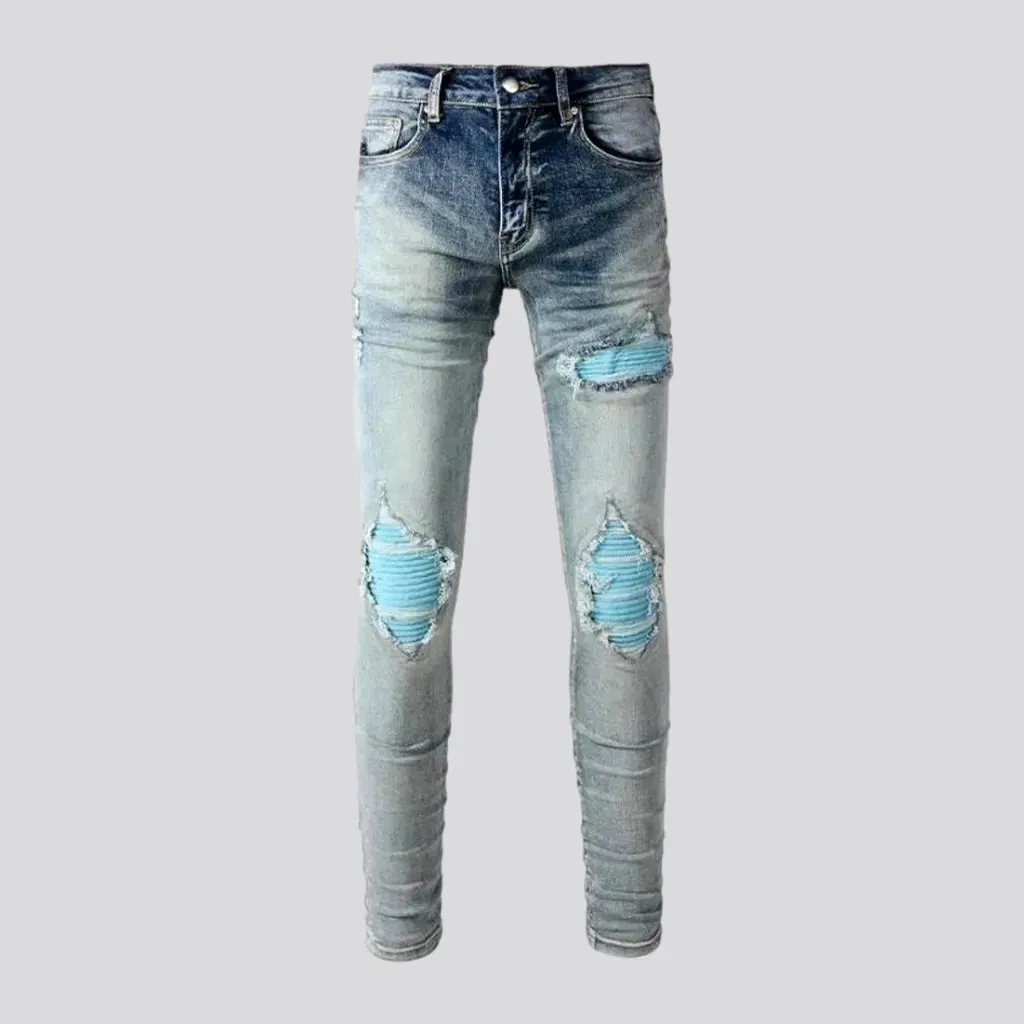 Grunge distressed jeans
 for men