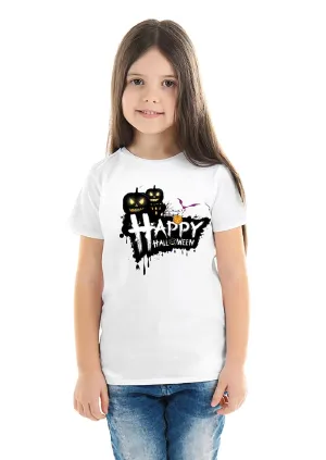 Halloween T-Shirts Dress For Girls H1