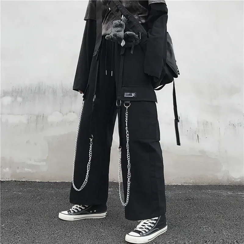 Hip-Hop Chain Style Cargo Pants