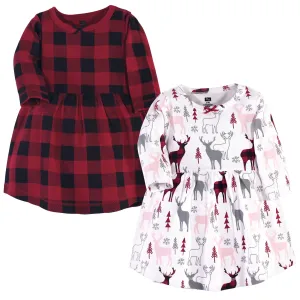 Hudson Baby Cotton Dresses, Deer