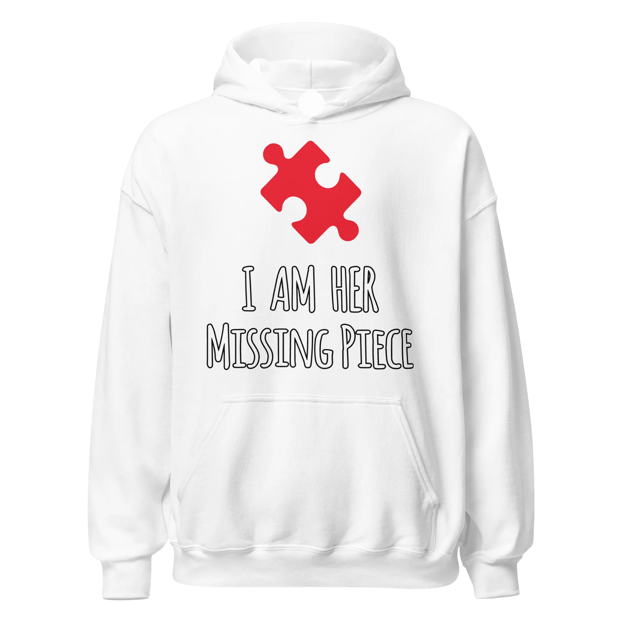 I am His Missing Puzzle Piece I am Her Missing Puzzle piece Couples Hoodie Set