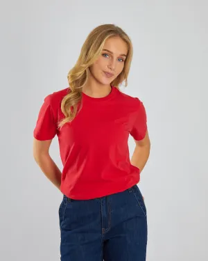 Jada Basic O Neck Tango Red