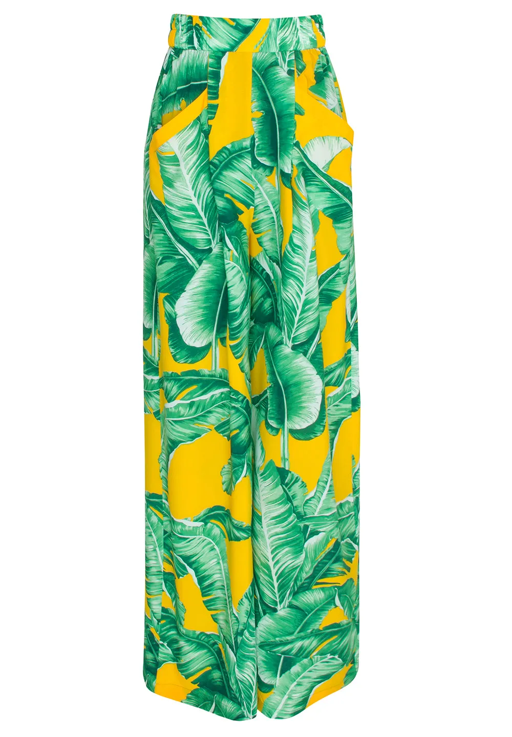 Jungle - Yellow Palm Pants (Yellow)