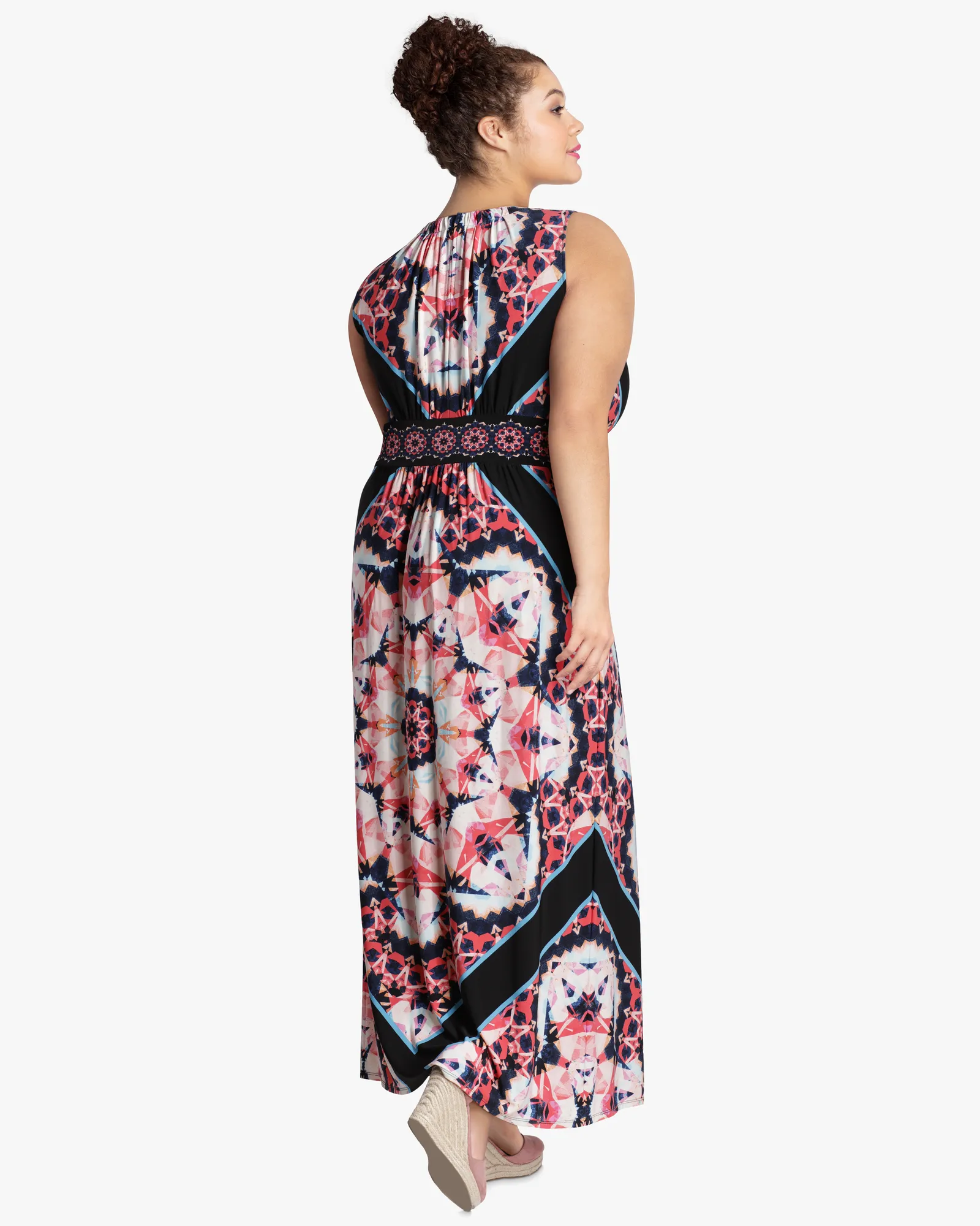 Karina Maxi Dress | Pink / Black