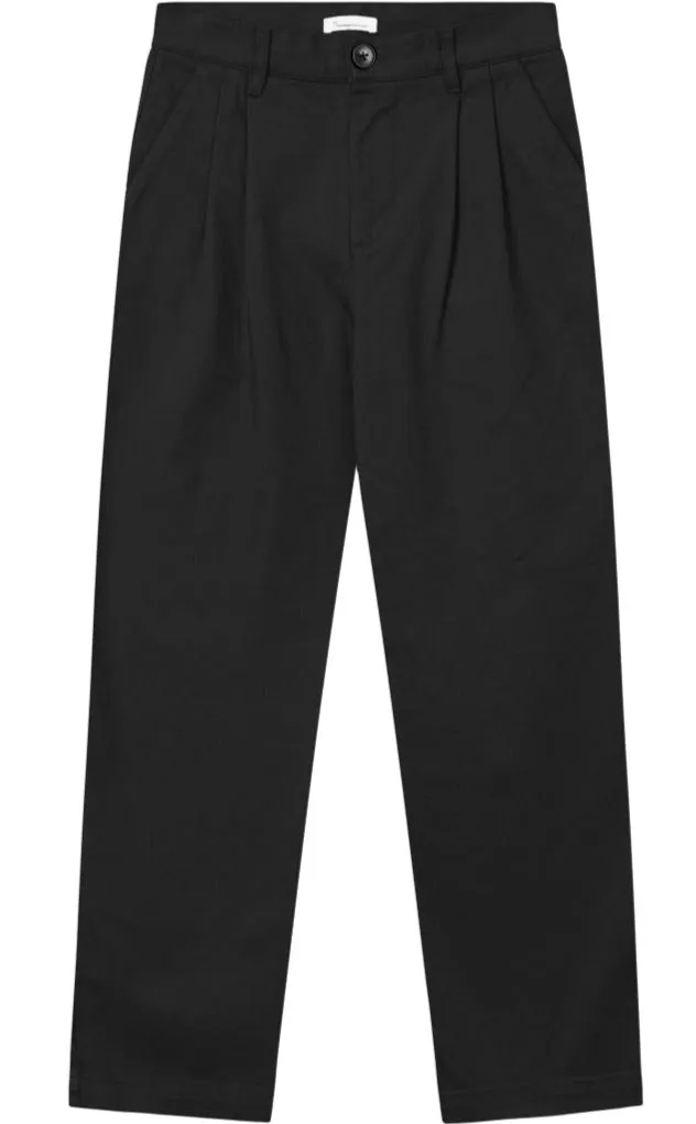 KCA 2070032 Posey wide high-rise twill pants 1300 black jet women