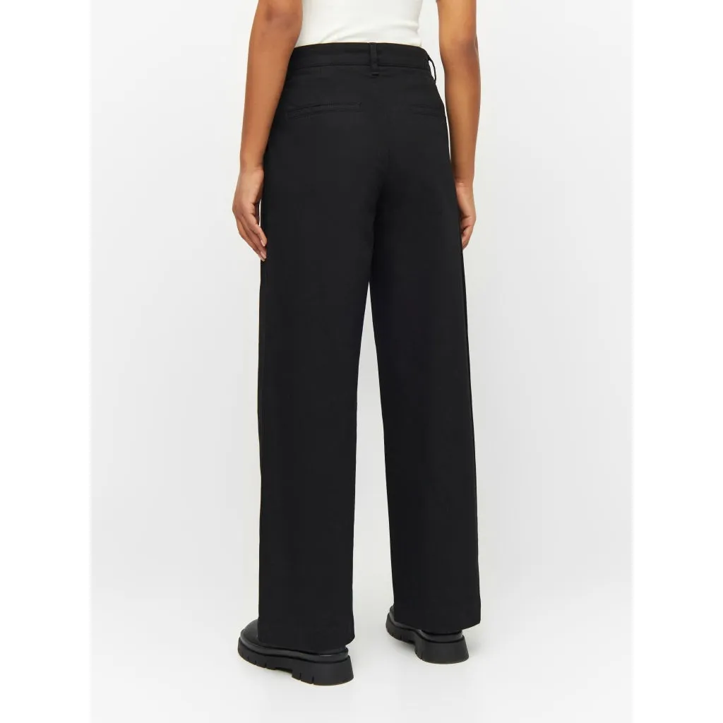 KCA 2070032 Posey wide high-rise twill pants 1300 black jet women