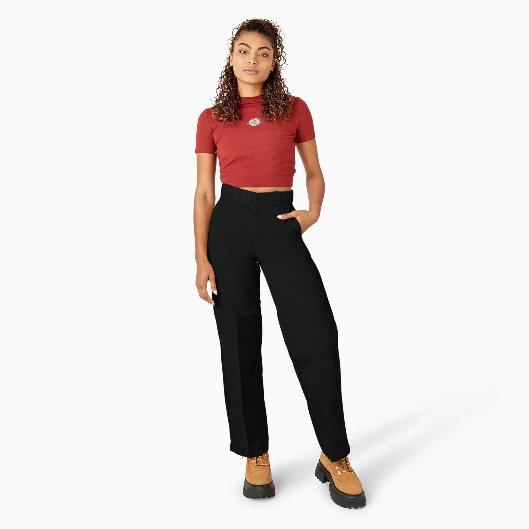 Loose Fit Double Knee Work Pants