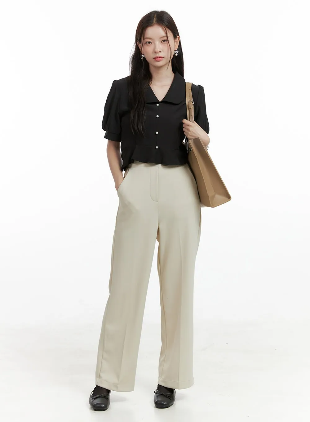 Loose Fit  Slim Fit Tailored Pants OL416