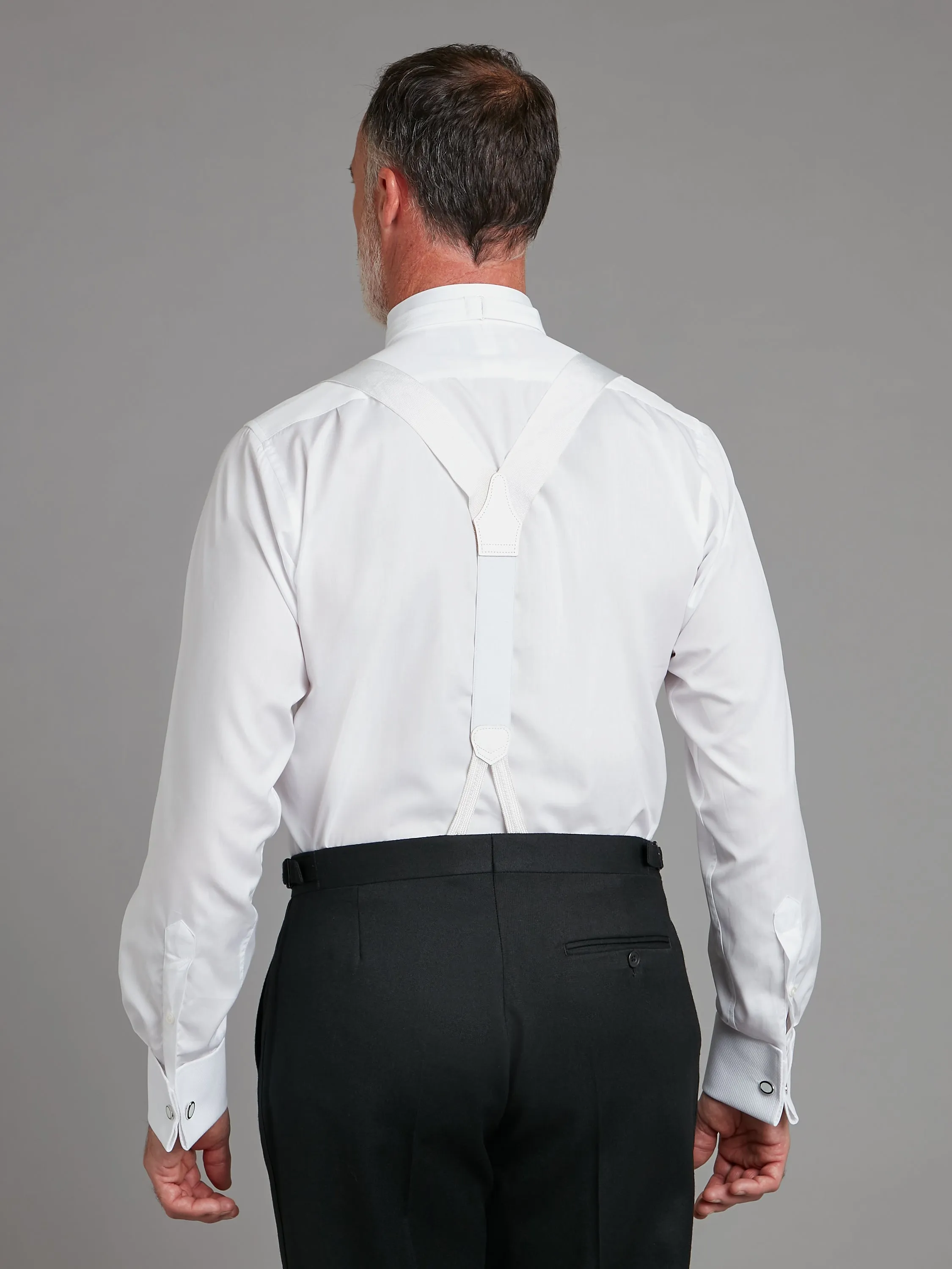 Marcella Dress Shirt, Wing Collar - White