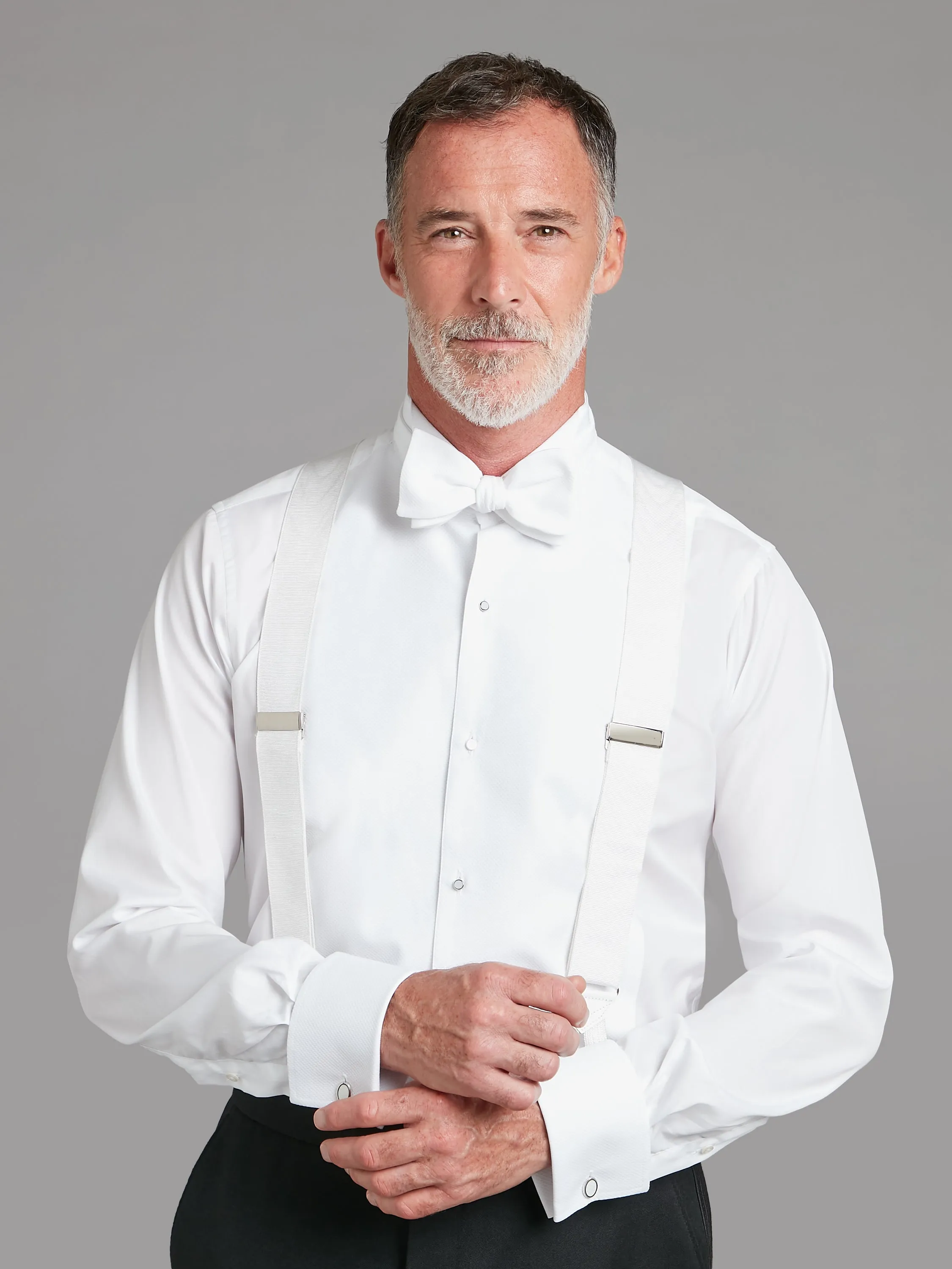 Marcella Dress Shirt, Wing Collar - White