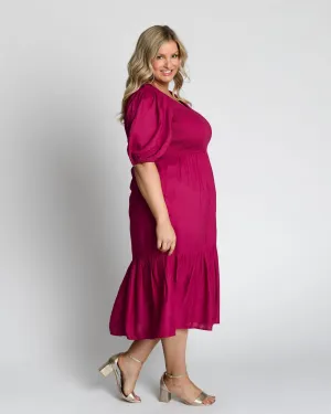 Mia Blouse Sleeve Dress | French Plum