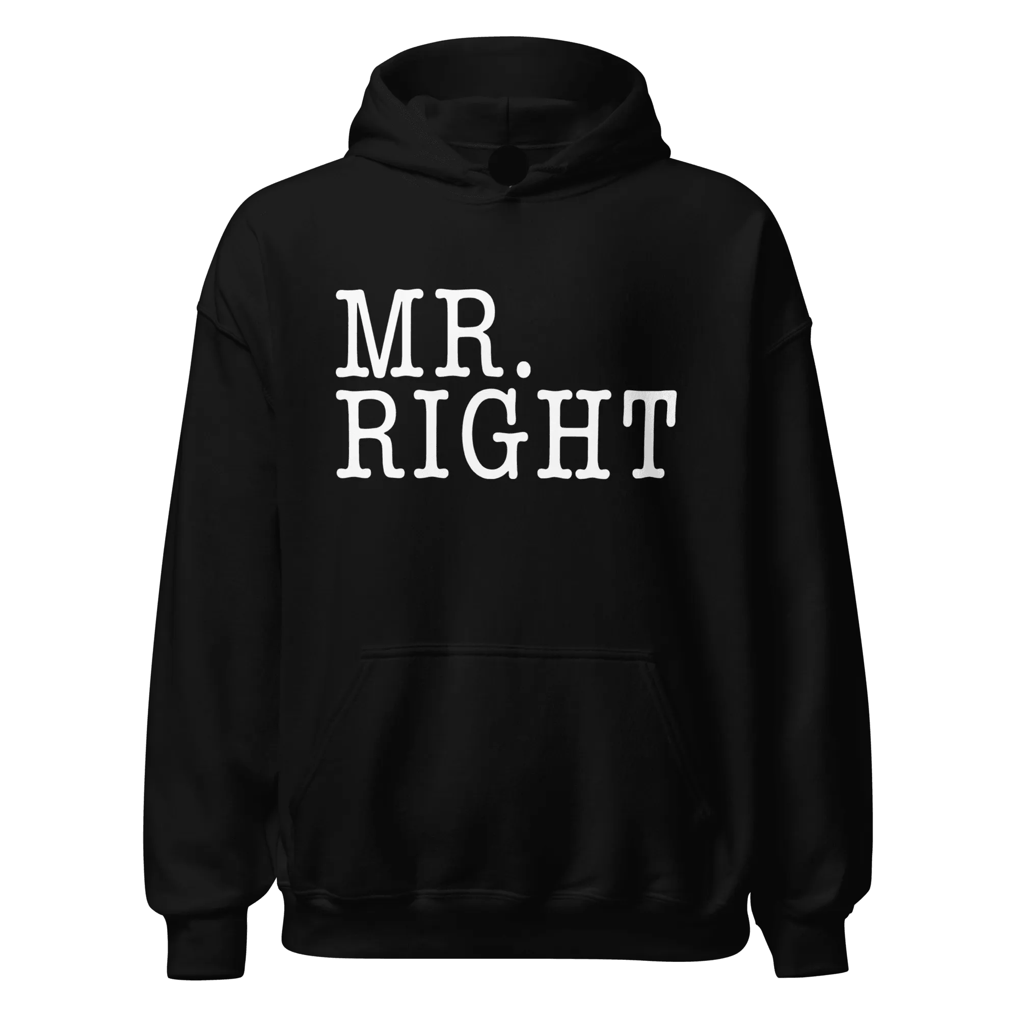 Mr. Right/Mrs. Always Right Relationship Hoodie Set Ultra Soft Blended Cotton Midweight Pullovers