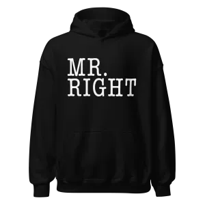 Mr. Right/Mrs. Always Right Relationship Hoodie Set Ultra Soft Blended Cotton Midweight Pullovers