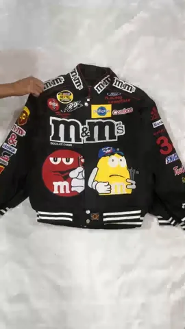 Nascar Rework Style M&Ms Black Racing Jackets - 15 pcs