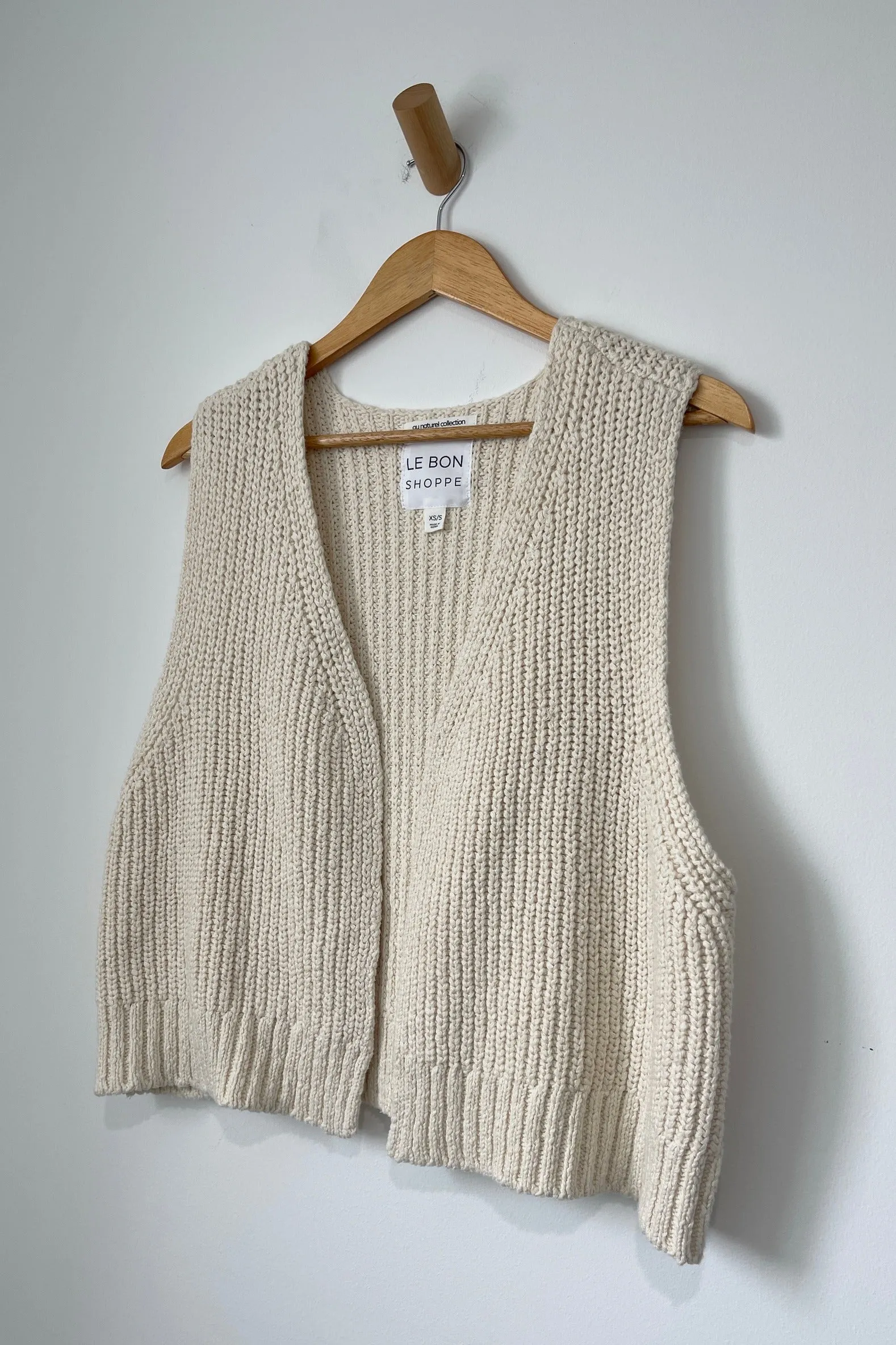 Naturel Cotton Granny Sweater Vest