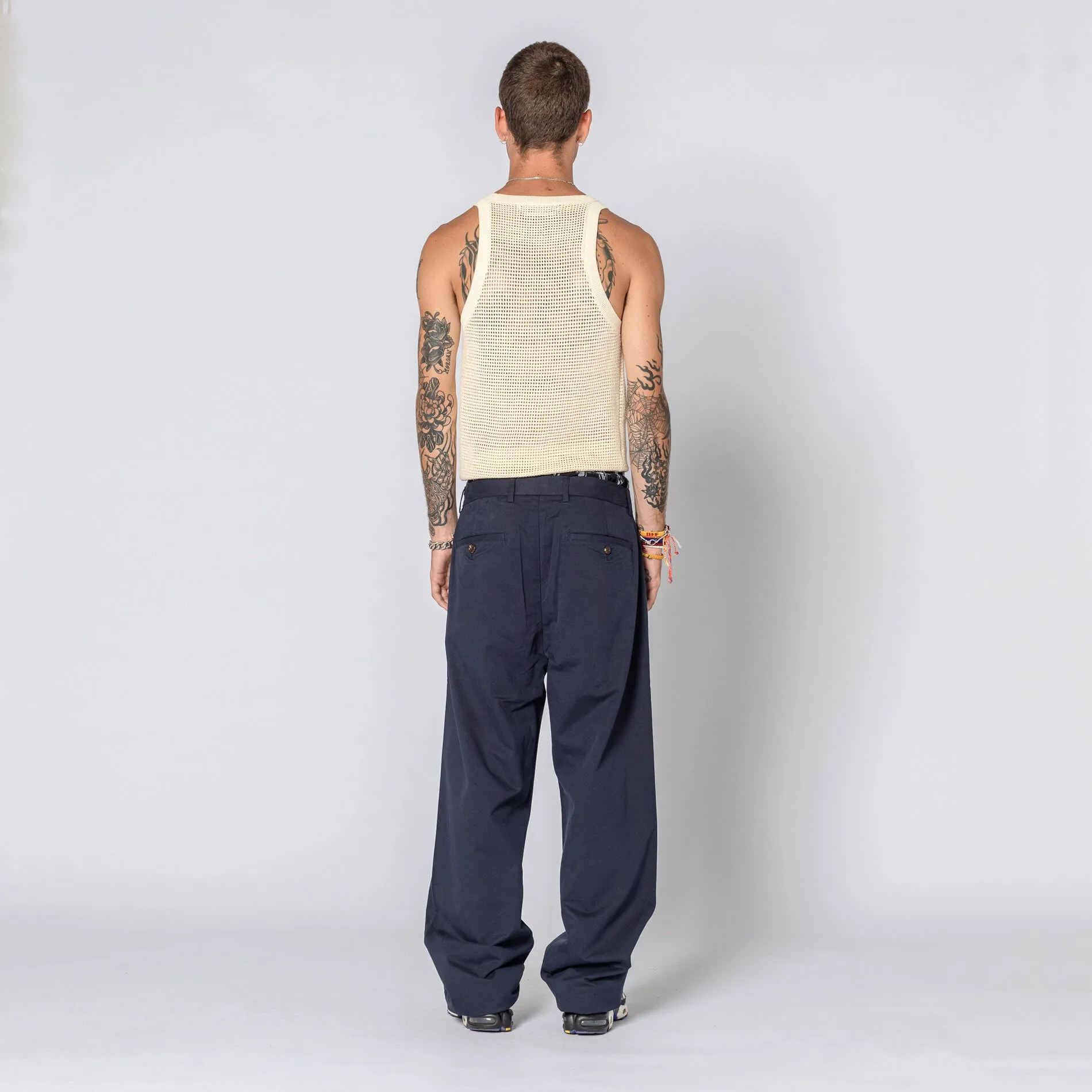 NAVY SLOUCH PANT