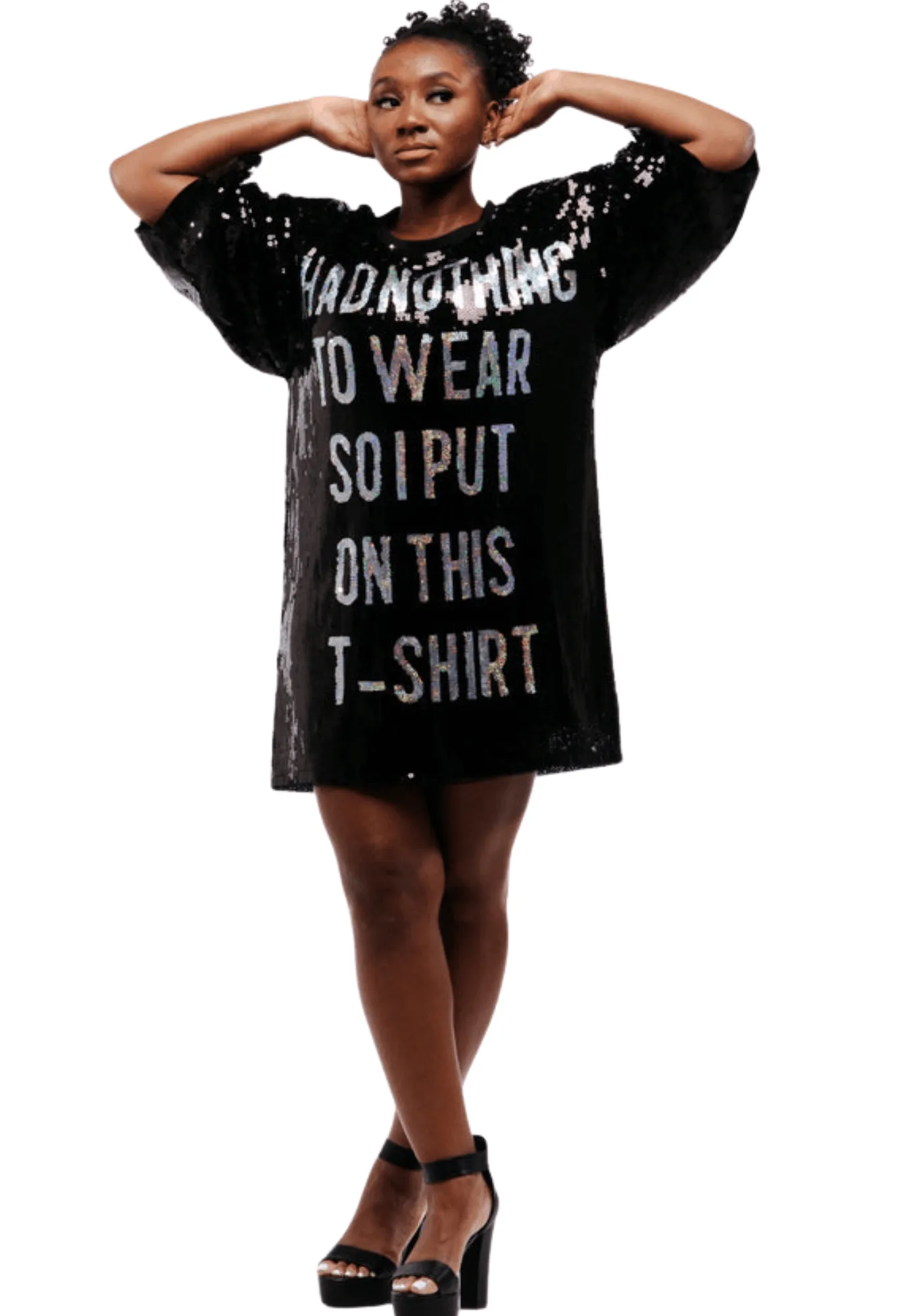 Nothing to Wear Sequin Dress - Black