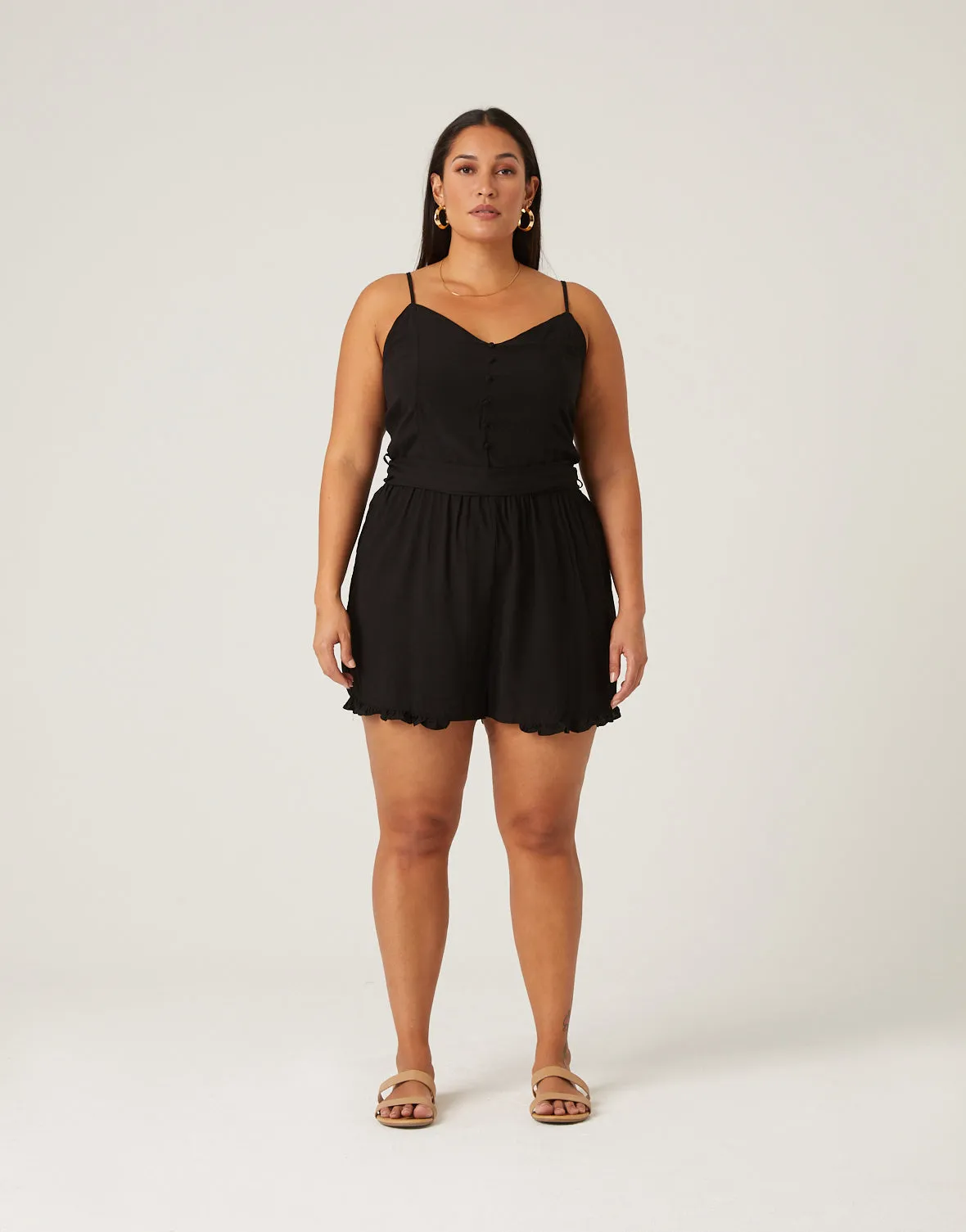 Plus Size Effortless Woven Romper