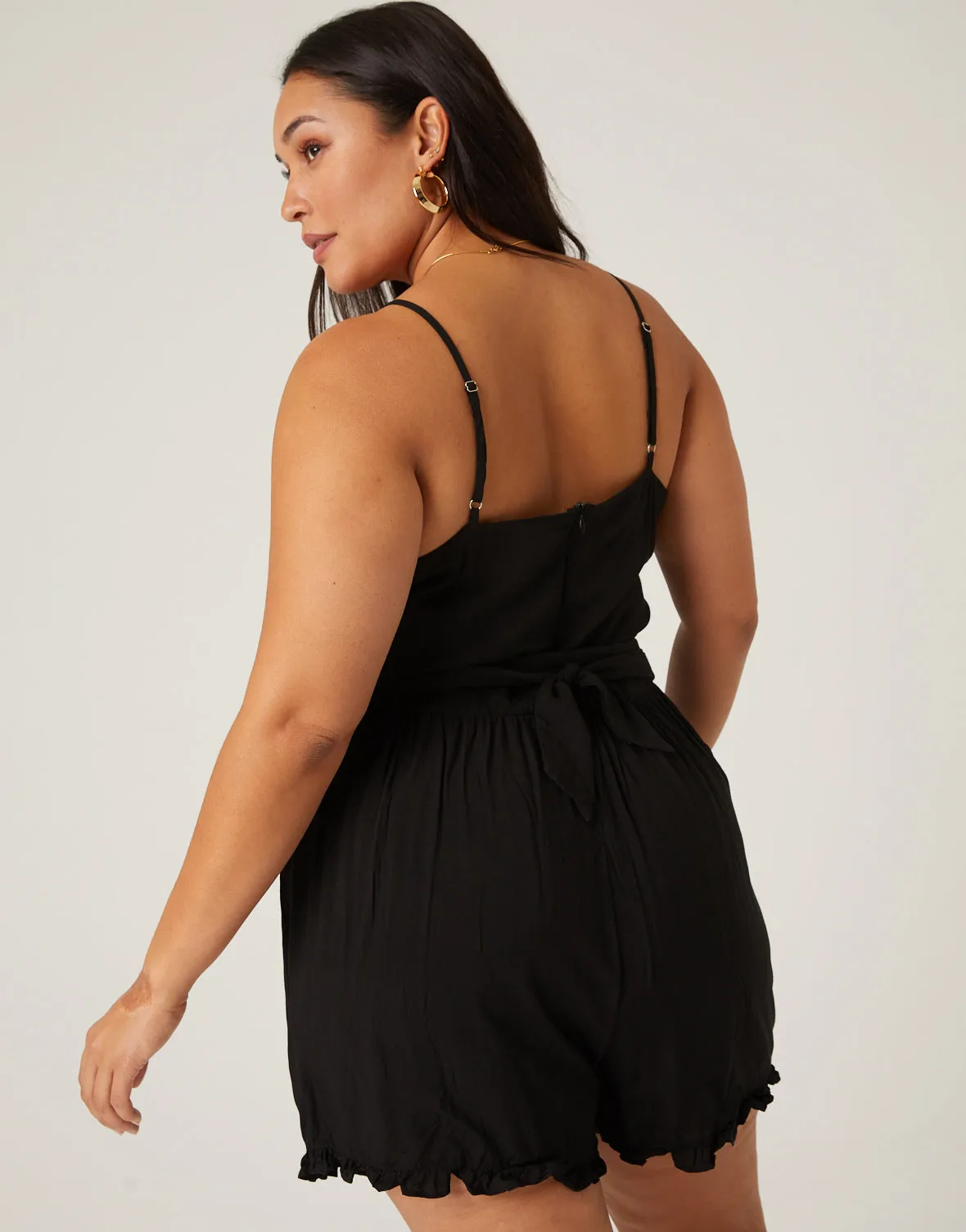 Plus Size Effortless Woven Romper