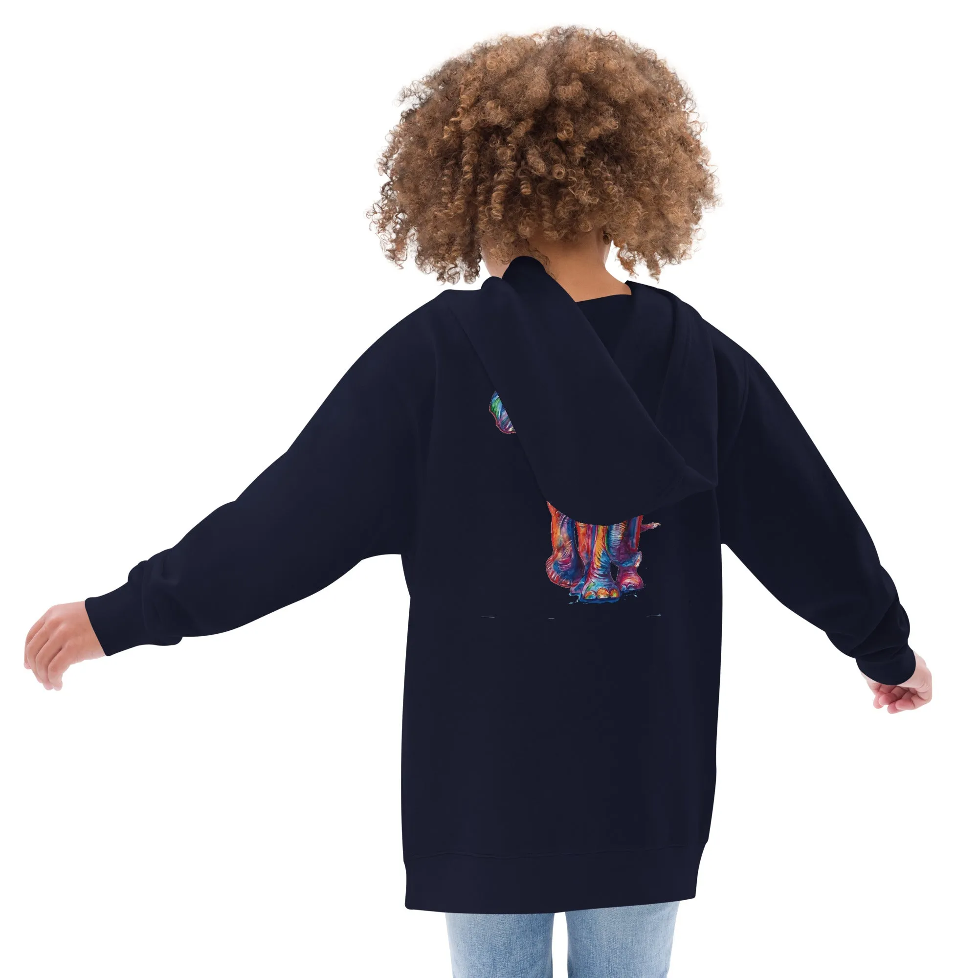 PORCHGIRLZ(BLK/PNK/SKY BLUE) Kids fleece hoodie