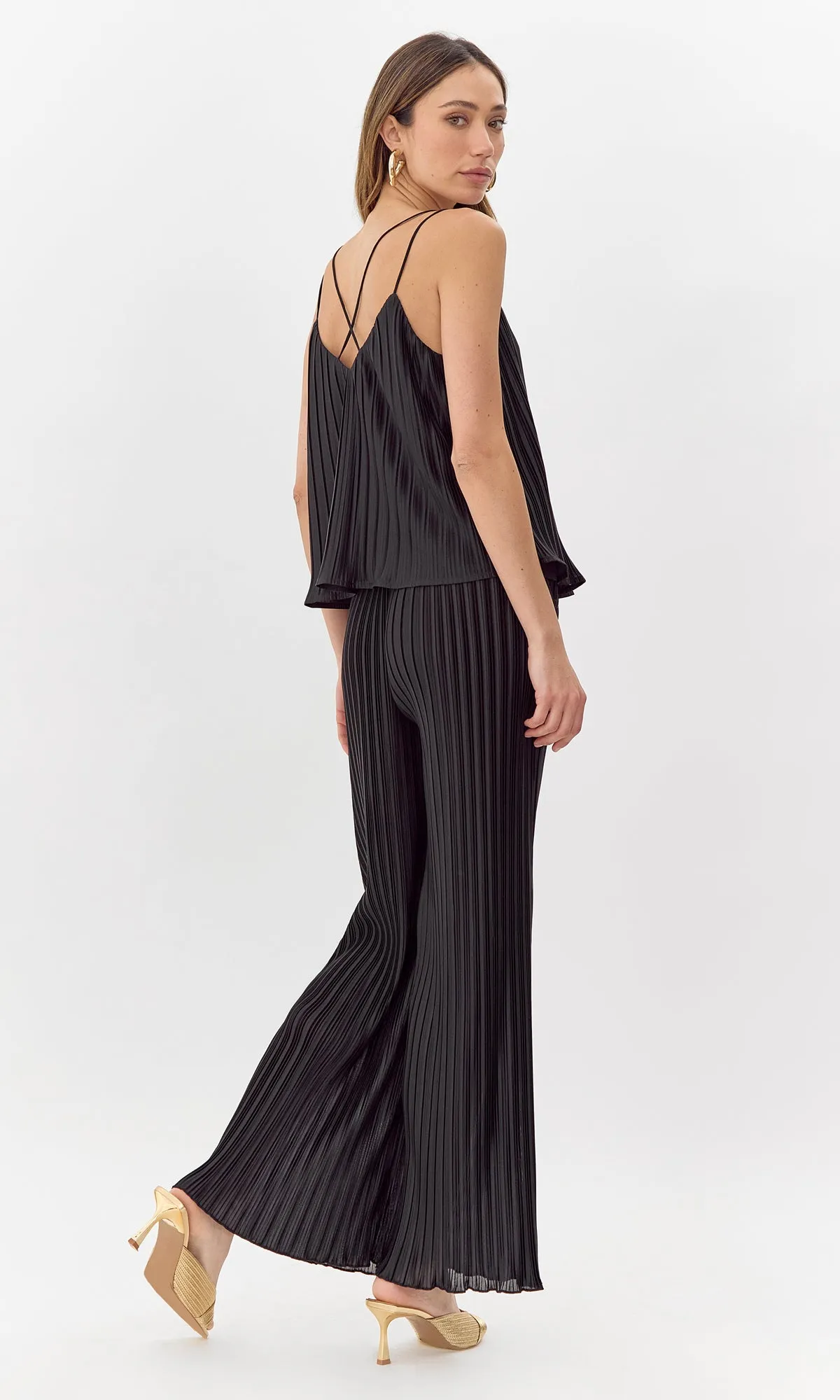 Randal Pleated Wide Leg Pant