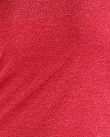 Red Round Neck Tee | Red