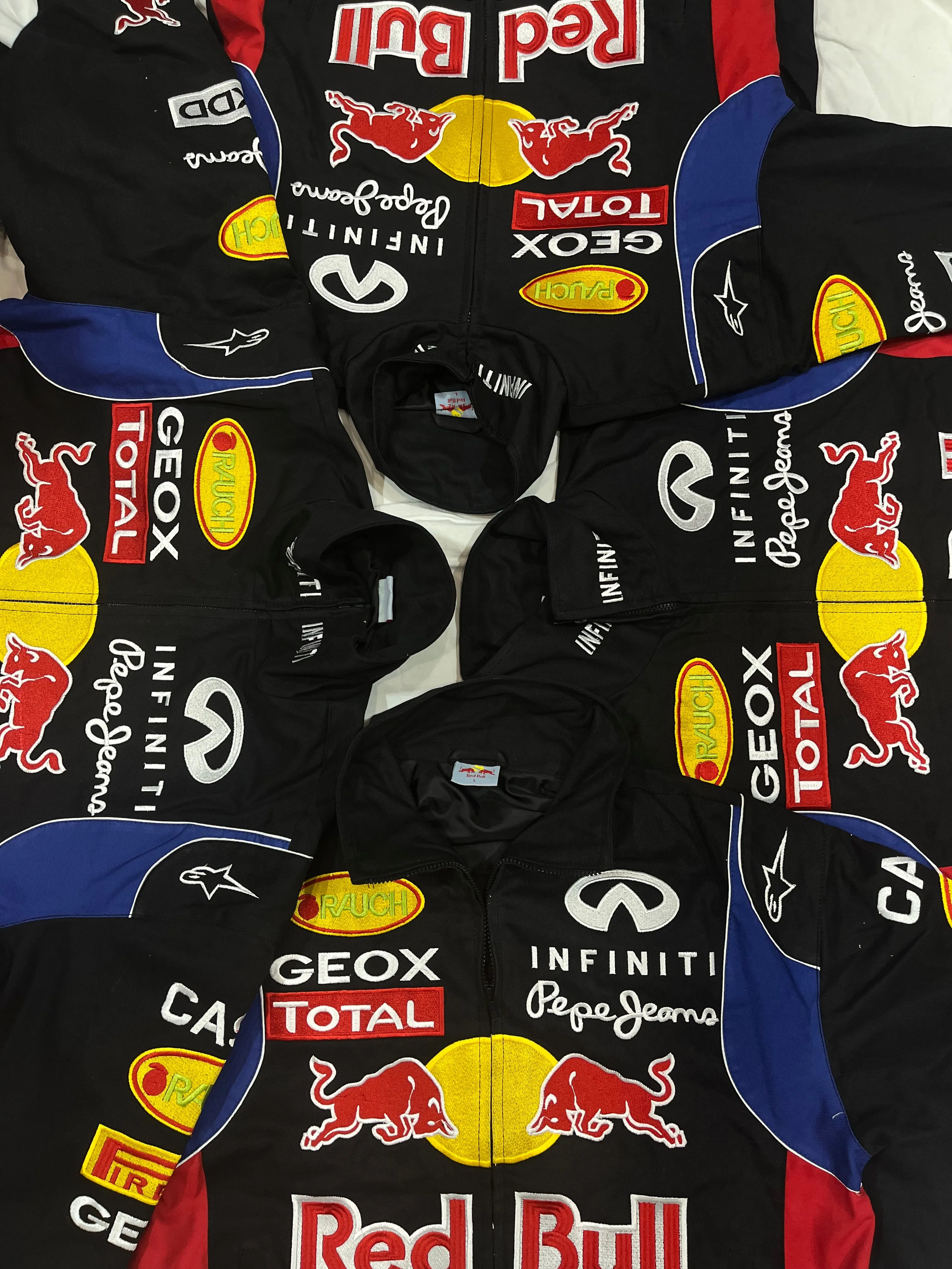 Redbull Rework Style Racing Jackets All Sizes - 15 pcs