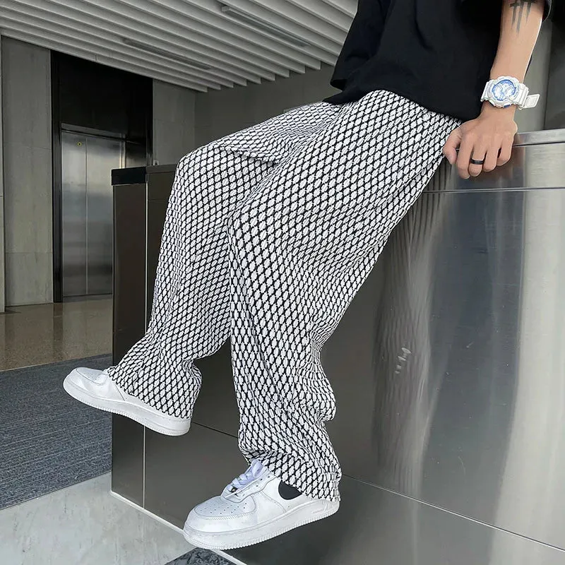 Retro Plaid Oversized Streetwear Pants