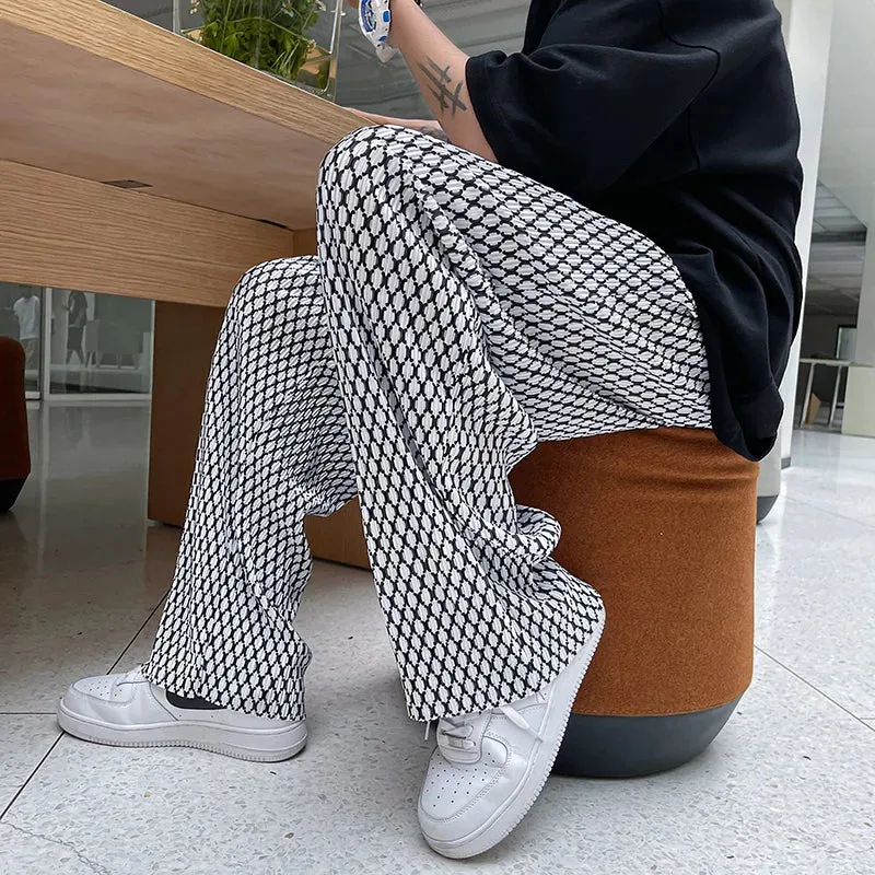 Retro Plaid Oversized Streetwear Pants