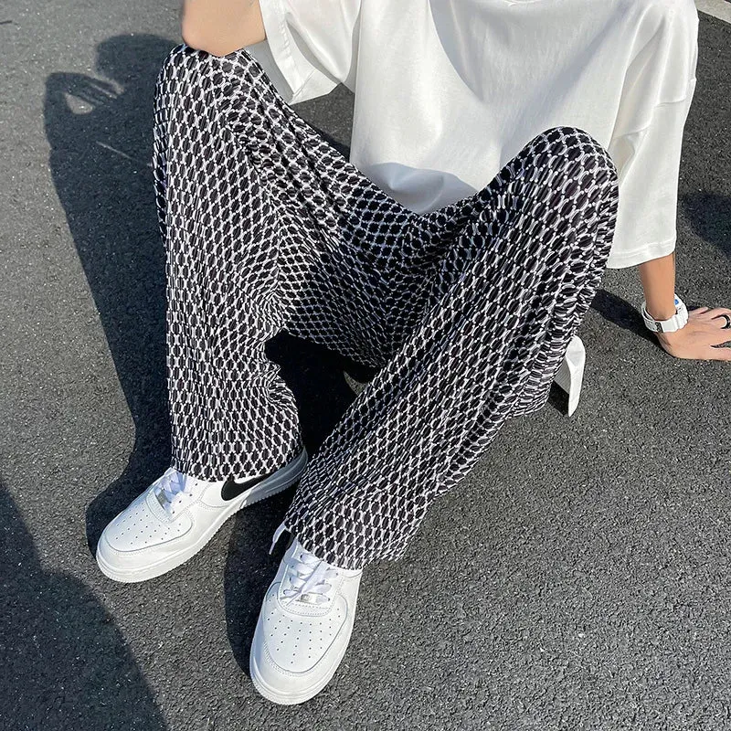 Retro Plaid Oversized Streetwear Pants